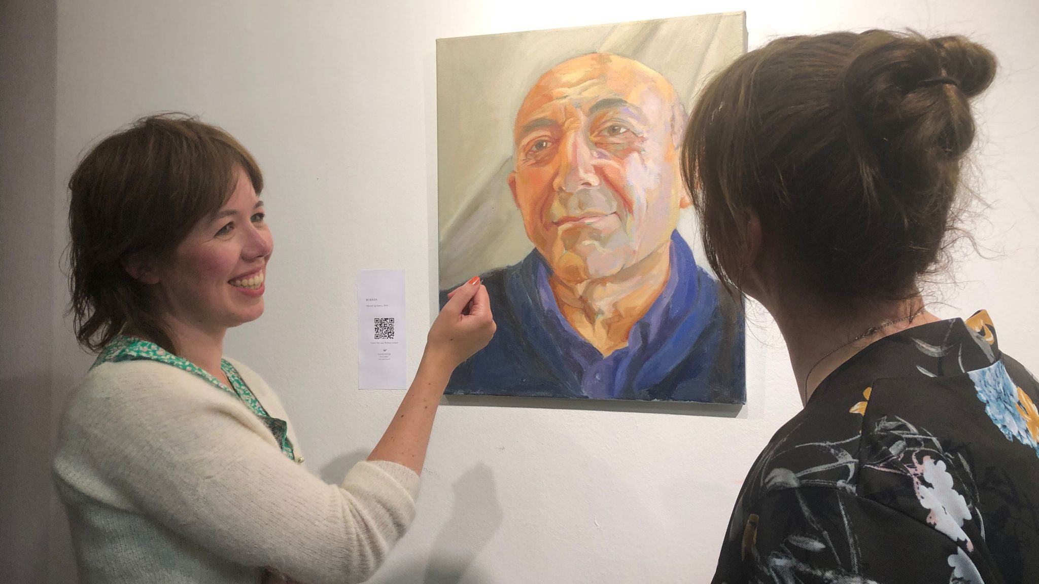 Sanne bij tentoonstelling de Wijkfabriek